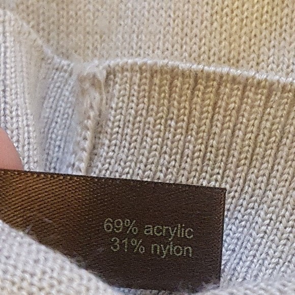 The Limited Womens Sweater Size XS Beige Rhinestones Dead Stock Sparkle Vintage - Picture 5 of 12